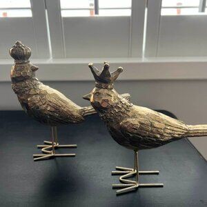Set of metal birds